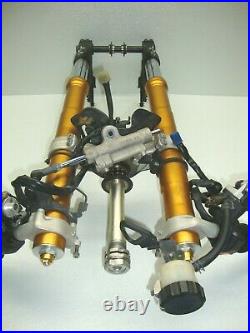 04-06 Yamaha Yzf R1 Front End Forks Tubes Suspension Handlebars Trees Calipers