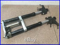 08-15 2011 Yamaha YZF-R6 YZFR6 Front Forks Suspension Triple Tree Tubes Clamp