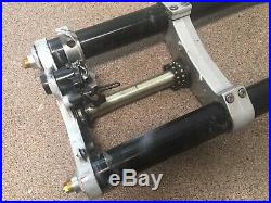 08-15 2011 Yamaha YZF-R6 YZFR6 Front Forks Suspension Triple Tree Tubes Clamp