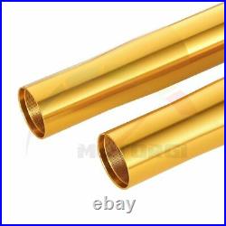 2Pcs Outer Fork Golden Tubes For YAMAHA R1 2004-2006 2005 5VY-23136-10-00