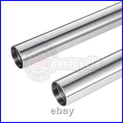 2pc Front Fork Tubes Stanchion For Yamaha YBR250 2007-2011 37x570mm Inner Pipes