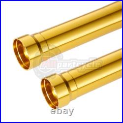 2pc Outer Front Fork Tubes Stanchion For Yamaha YZF R1 2009-2014 510mm Gold