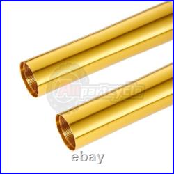 2pc Outer Front Fork Tubes Stanchion For Yamaha YZF R1 2009-2014 510mm Gold
