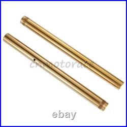 2xGold Front Inner Fork Tubes Pipes For YAMAHA YZF R1 2004-2006 2005 43x520mm 2xGold Front Inner Fork Tubes Pipes For YAMAHA YZF R1 2004-2006 2005 43x520mm
