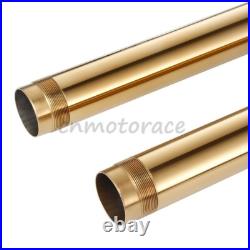 2xGold Front Inner Fork Tubes Pipes For YAMAHA YZF R1 2004-2006 2005 43x520mm 2xGold Front Inner Fork Tubes Pipes For YAMAHA YZF R1 2004-2006 2005 43x520mm