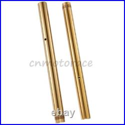2xGold Front Inner Fork Tubes Pipes For YAMAHA YZF R1 2004-2006 2005 43x520mm 2xGold Front Inner Fork Tubes Pipes For YAMAHA YZF R1 2004-2006 2005 43x520mm