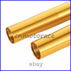 2xGold Front Outer Fork Tubes For YAMAHA R1 2004 2005 2006 5VY-23136-10-00 482mm
