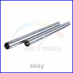 2xPipes Fork Tubes Inner Stanchions Silver Pair For YAMAHA DX250 1971 34x540mm