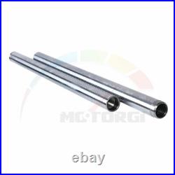 2xPipes Fork Tubes Inner Stanchions Silver Pair For YAMAHA DX250 1971 34x540mm