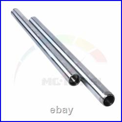 2xPipes Fork Tubes Inner Stanchions Silver Pair For YAMAHA DX250 1971 34x540mm