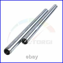 2xPipes Fork Tubes Inner Stanchions Silver Pair For YAMAHA DX250 1971 34x540mm