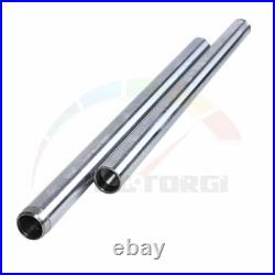 2xPipes Fork Tubes Inner Stanchions Silver Pair For YAMAHA DX250 1971 34x540mm