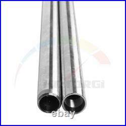 2xPipes Fork Tubes Inner Stanchions Silver Pair For YAMAHA DX250 1971 34x540mm