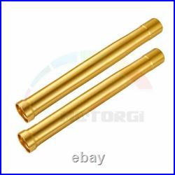 2x Fork Tube For Yamaha T-max530 2015-2016 Front Outer Tubes Delicate Gold Color