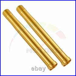 2x Fork Tube For Yamaha T-max530 2015-2016 Front Outer Tubes Delicate Gold Color