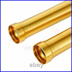 2x Stanchions Fork Outer Tubes Gold For YAMAHA YZF R1 2007-2008 4C8-23136-10-00