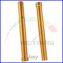 2x Stanchions Outer Fork Tubes Gold For YAMAHA YZF-R1M R1M 2015-2019 16 17 527mm