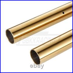2x Standpipe Front Inner Fork Tubes Gold For Yamaha YZF R1 2009-2014 43x559mm