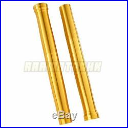 Front Fork Outer Tubes Black Gold Pipes 482mm For Yamaha YZF R1 2004 2005 2006