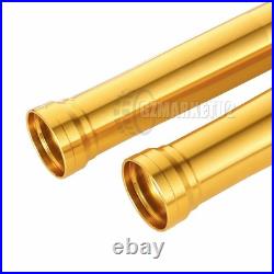 Front Fork Outer Tubes Black Gold Pipes For Yamaha R1 2002 2003 5PW-23136-10-00