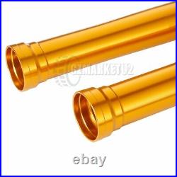 Front Fork Outer Tubes For YAMAHA YZF R1 2015-2024 R6 2017-2020 Pipe Pair Gold