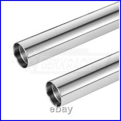 Front Stanchion Inner Fork Tubes Chrome For Yamaha TZR250 3MA 1989 41x590mm