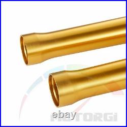 Golden Front Outer Fork Tube Pipes For Yamaha YZF R6 2008-2015 09 10 11 12 13 14