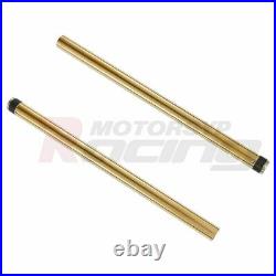 Golden Pair Pipes Tubes Inner Fork Bars For YAMAHA XJ6 2009-2015 10 11 41X595mm