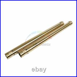 Pipes Fork Tube For Yamaha TZR250R 3XV 1991-1993 39mm Gold Inner Fork Bars 1992 Pipes Fork Tube For Yamaha TZR250R 3XV 1991-1993 39mm Gold Inner Fork Bars 1992