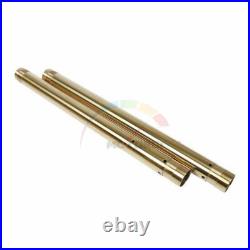Pipes Fork Tube For Yamaha TZR250R 3XV 1991-1993 39mm Gold Inner Fork Bars 1992 Pipes Fork Tube For Yamaha TZR250R 3XV 1991-1993 39mm Gold Inner Fork Bars 1992