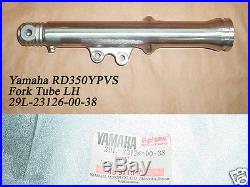 Yamaha RD350YPVS RZ350 Front Fork Outer L & R NOS Fork Cover TUBES 29L-23136-00