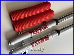 Yamaha YZ490 YZ 490 1986 front fork forks suspension legs inner and outer tubes