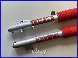 Yamaha YZ490 YZ 490 1986 front fork forks suspension legs inner and outer tubes