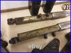 Yamaha Yb100 1973 Vintage Moped Front Forks Stanchions & Covers Fork Yokes